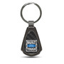 Ford Built-Ford-Tough Real Black Carbon Fiber Gunmetal Black Metal Teardrop Key Chain