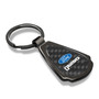Ford F-250 Real Black Carbon Fiber Gunmetal Black Metal Teardrop Key Chain