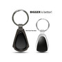 Ford Mustang Boss 302 Black Dome Dark Gunmetal Metal Teardrop Key Chain