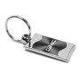 GMC Gray Spun Brushed Metal Key Chain