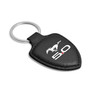 Ford Mustang 5.0 Black Real Leather Shield-Style Key Chain