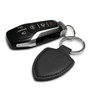 Ford Ranger Black Real Leather Shield-Style Key Chain