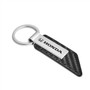 Honda Logo Carbon Fiber Texture Black PU Leather Strap Key Chain