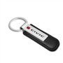 Honda in Red Civic Silver Metal Black PU Leather Strap Key Chain