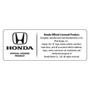 Honda in Red Civic Silver Metal Black PU Leather Strap Key Chain