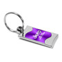 Jeep Grand Cherokee Purple Spun Brushed Metal Key Chain