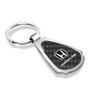 Honda Ridgeline Real Black Carbon Fiber Chrome Metal Teardrop Key Chain