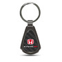 Honda Red Civic Si Real Carbon Fiber Gunmetal Black Metal Teardrop Key Chain