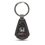Honda Civic Type-R Real Carbon Fiber Gunmetal Black Metal Teardrop Key Chain