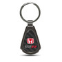 Honda Red Civic Type-R Real Carbon Fiber Gunmetal Black Metal Teardrop Key Chain