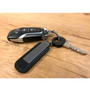 Honda Civic Gunmetal Black Metal Plate PU Leather Strap Key Chain