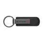 Honda Civic Si Gunmetal Black Metal Plate PU Leather Strap Key Chain