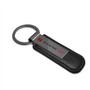 Honda Red Logo Civic Si Gunmetal Black Metal Plate PU Leather Strap Key Chain