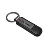 Honda Logo in Red Gunmetal Black Metal Plate PU Leather Strap Key Chain