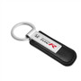 Honda Civic Type-R Silver Metal Black PU Leather Strap Key Chain