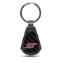 Ford Focus ST Real Black Carbon Fiber Gunmetal Black Metal Teardrop Key Chain