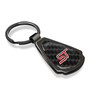 Ford Focus ST Real Black Carbon Fiber Gunmetal Black Metal Teardrop Key Chain