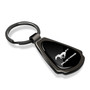 Ford Mustang Black Dome Dark Gunmetal Metal Teardrop Key Chain