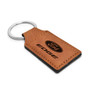 Ford Edge Rectangular Brown Leather Key Chain