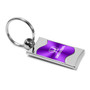 Honda Logo Purple Spun Brushed Metal Key Chain