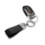 iPick Image - Large Genuine Black Leather Loop Strap Key Chain - Ford Flex