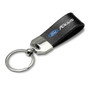 iPick Image - Large Genuine Black Leather Loop Strap Key Chain - Ford Focus