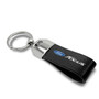 iPick Image - Large Genuine Black Leather Loop Strap Key Chain - Ford Focus