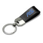 iPick Image - Large Genuine Black Leather Loop Strap Key Chain - Ford Focus RS