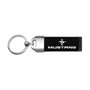 Ford Mustang Tri-Bar Large Genuine Black Leather Loop Strap Key Chain