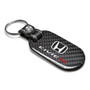 Honda Civic Si 100% Real Black Carbon Fiber Tag Style Key Chain