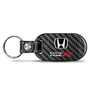 Honda Civic Type-R 100% Real Black Carbon Fiber Tag Style Key Chain