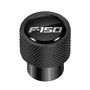 Ford F-150 in Black on Black Aluminum Tire Valve Stem Caps