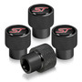 Ford Focus ST in Black on Black Aluminum Tire Valve Stem Caps