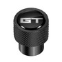 Ford Mustang GT in Black on Black Aluminum Tire Valve Stem Caps