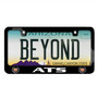 Cadillac ATS Dual Logo in Full-Color Black Metal License Plate Frame