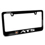Cadillac ATS Logo in Full-Color Black Metal License Plate Frame