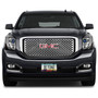 GMC Logo in Red Real Black Forged Carbon Fiber 50 States License Plate Frame