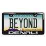 GMC Denali in 3D on Real 3K Carbon Fiber Finish ABS Plastic License Plate Frame