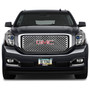 GMC in 3D on Real 3K Carbon Fiber Finish ABS Plastic License Plate Frame
