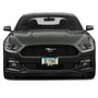 Ford Mustang 50 Years Black Real Carbon Fiber Finish ABS Plastic License Frame