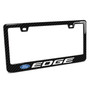 Ford Edge Black Real 3K Carbon Fiber Finish ABS Plastic License Plate Frame