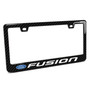 Ford Fusion Black Real 3K Carbon Fiber Finish ABS Plastic License Plate Frame