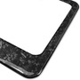 Ford Mustang Pony and Script Real Black Forged Carbon Fiber License Plate Frame