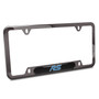 Ford Focus RS Real Carbon Fiber Insert Gunmetal Chrome Stainless Steel License Plate Frame