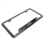 Ford Focus RS Real Carbon Fiber Insert Gunmetal Chrome Stainless Steel License Plate Frame