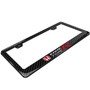 Honda Red Civic Type-R Black Real Carbon Fiber ABS Plastic License Plate Frame