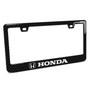 Honda Logo Black Real 3K Carbon Fiber Finish ABS Plastic License Plate Frame
