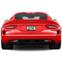 Dodge Viper Black Real Carbon Fiber 50 States License Plate Frame