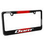 Dodge Dart Red Racing Stripe Black Real Carbon Fiber License Plate Frame