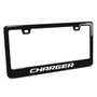 Dodge Charger Black Real 3K Carbon Fiber Finish ABS Plastic License Plate Frame